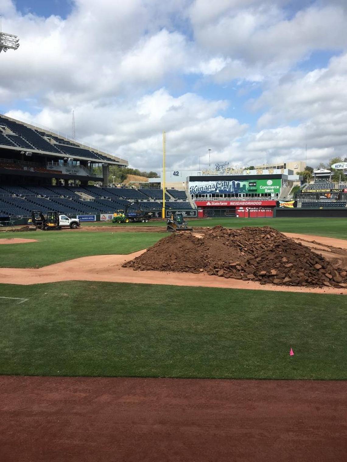 Bush Turf does Kansas City Royals field renovation